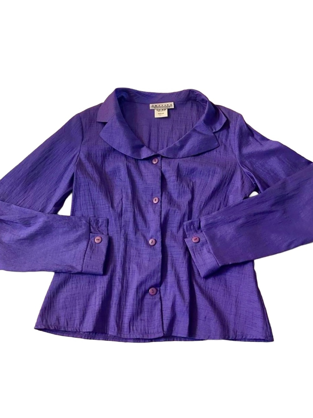 Therapy Vintage Purple Button Down Long sleeve‎ Shirt, M